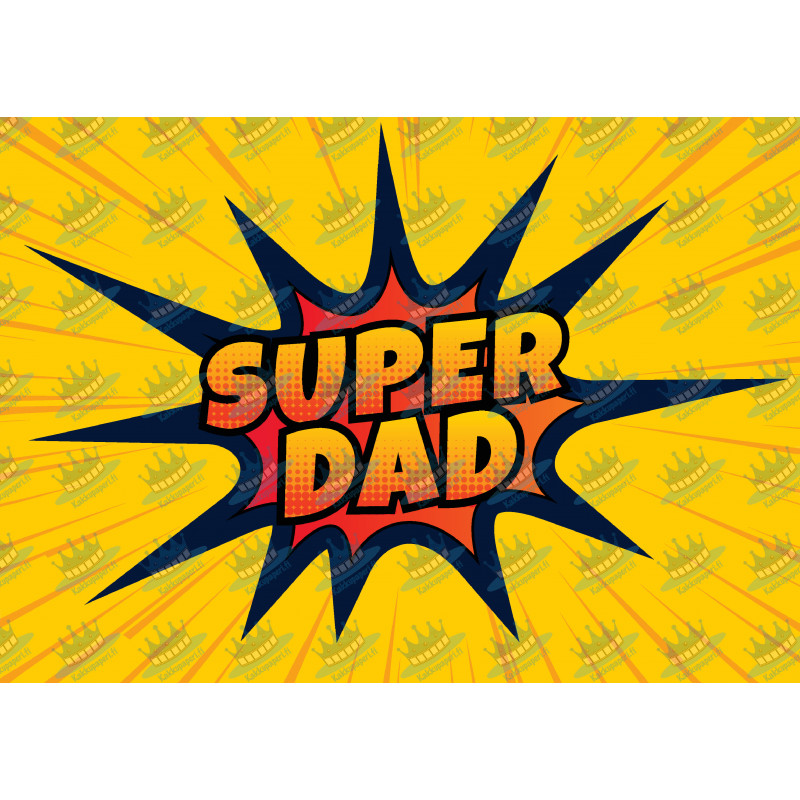 Super Dad 2 - edible cake topper