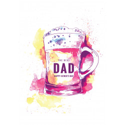 Father's Day Pint - edible cake topper