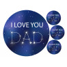 I love you dad - edible cake topper