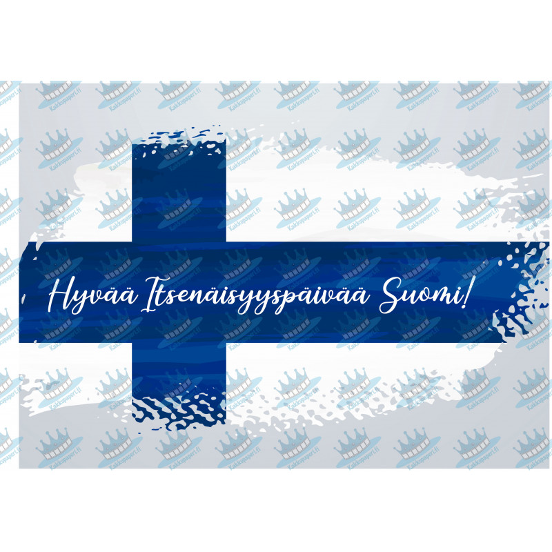 Hyvää itsenäisyyspäivää Suomi! - Syötävä kakkukuva kakkuun