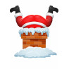 Santa is stuck - edible cake topper