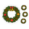 Wreath - edible cake topper