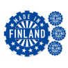 Made in Finland - edible cake topper