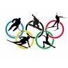 Winter Olympic Games - edible cake topper