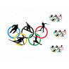 Winter Olympic Games - edible cake topper