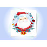 A Santa Claus Christmas Card - edible cake topper