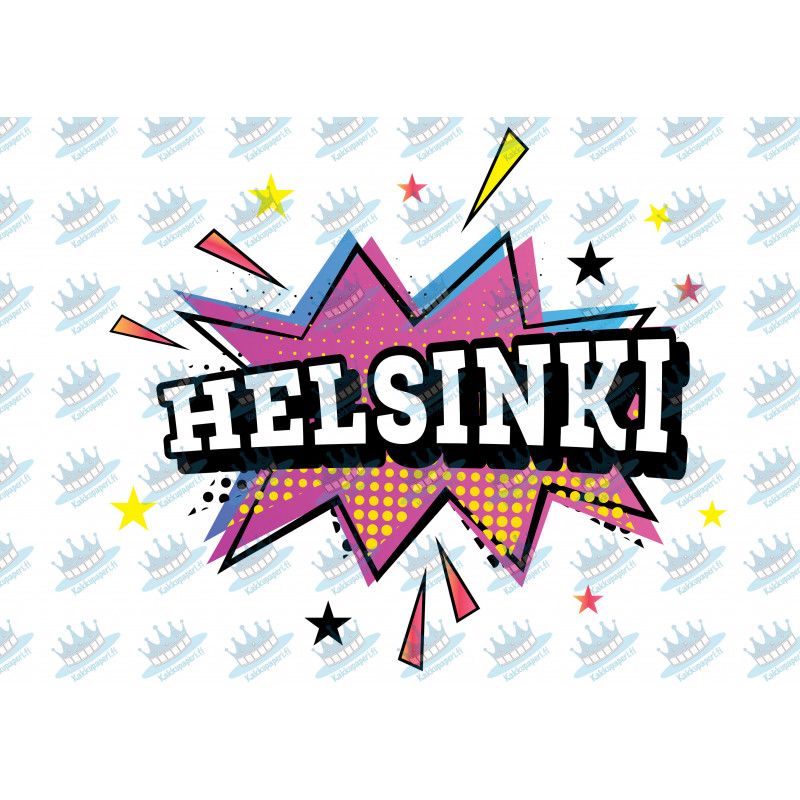 Helsinki Pop Art - edible cake topper