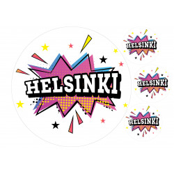 Helsinki Pop Art - edible cake topper