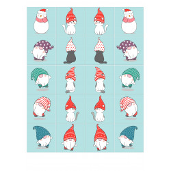 Cats and Gnomes - Edible muffin topper