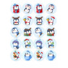 Cute Christmas Penguins - Edible muffin topper