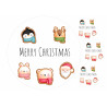 Merry Christmas Gingrebread Cookie Figures - edible cake topper