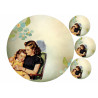 A beautiful painting In Mother's arms - Edible cake topper