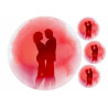 Blurred by love - Edible cake topper