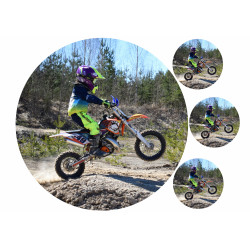 Edible cake topper  - Alex Way Motocross - edible cake topper