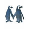 Illustrated penguins - Edible cake topper