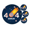 Meteorit med 404 error - Ätbar tårta bild för tårta