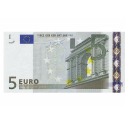 Edible cake topper  - Bank note 5 EUR - edible cake topper