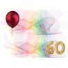 60th birthday - Edible cake topper