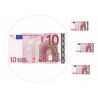 Edible cake topper  - Bank note 10 EUR - edible cake topper