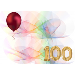 100th birthday - Edible cake topper