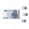 Edible cake topper  - Bank note 20 EUR - edible cake topper