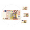 Edible cake topper  - Bank note 50 EUR - edible cake topper