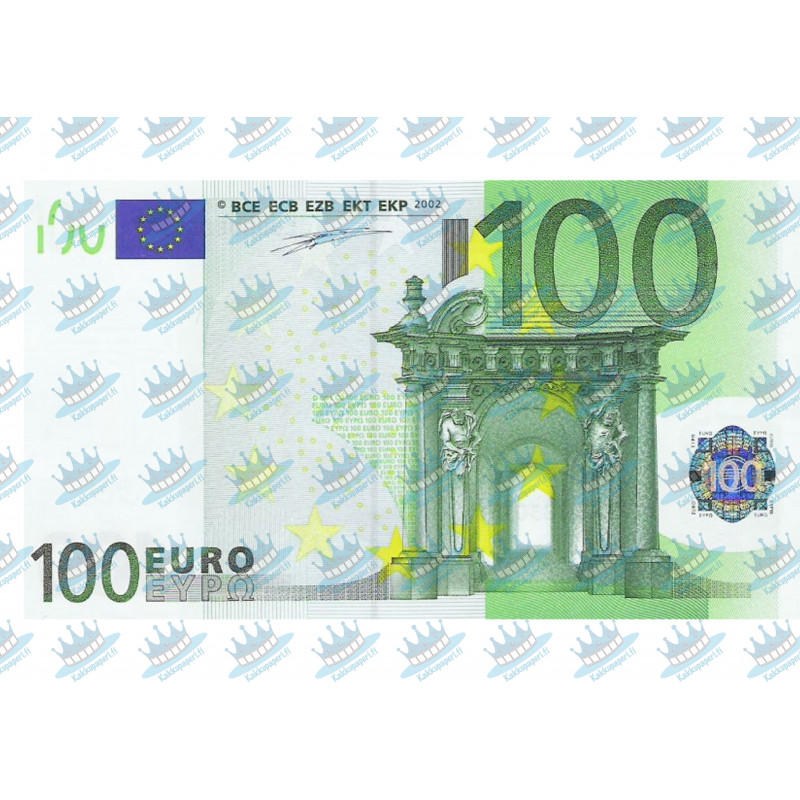 Edible cake topper  - Bank note 100 EUR - edible cake topper