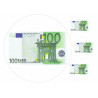 Edible cake topper  - Bank note 100 EUR - edible cake topper