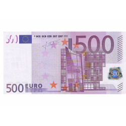 Edible cake topper  - Bank note 500 EUR - edible cake topper