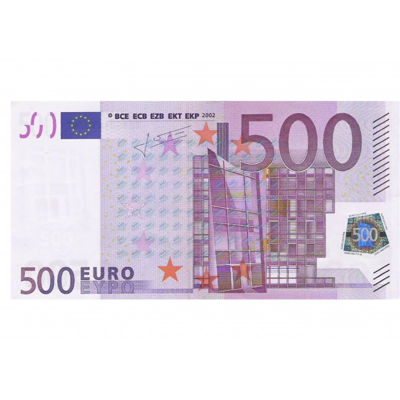 Edible cake topper  - Bank note 500 EUR - edible cake topper