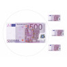 Edible cake topper  - Bank note 500 EUR - edible cake topper