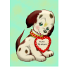 Valentine's Day puppy - Edible cake topper