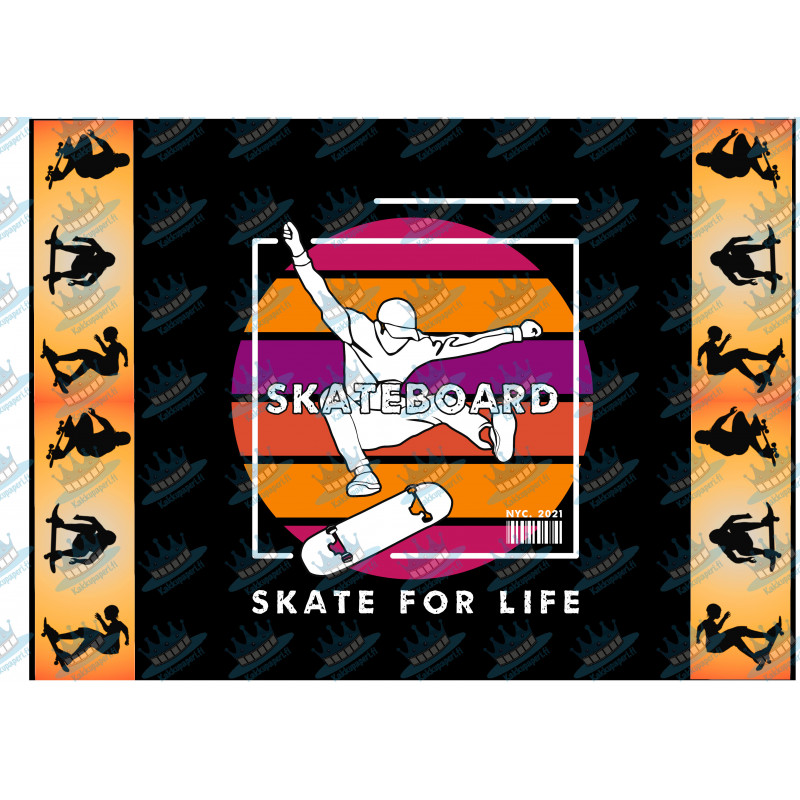 Skilled skater - edible cake topper