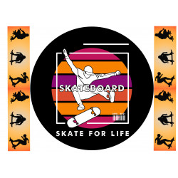 Skilled skater - edible cake topper