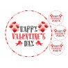 Valentine's Day greeting text - Edible cake topper