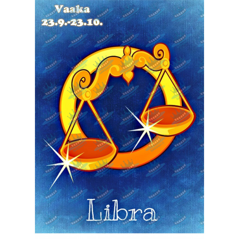 Star sign: Libra - Edible cake topper