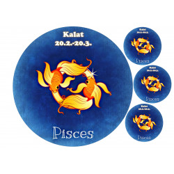 Star sign: Pisces - Edible cake topper