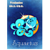 Star sign: Aquarius - Edible cake topper