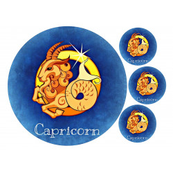 Star sign: Capricorn - Edible cake topper