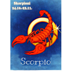 Star sign: Scorpio - Edible cake topper