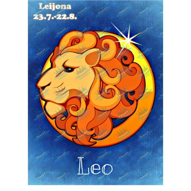 Star sign: Leo - Edible cake topper