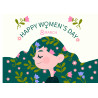 Women's Day Illustration - Edible cake topper