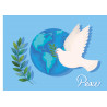 The dove brings peace - Edible cake topper