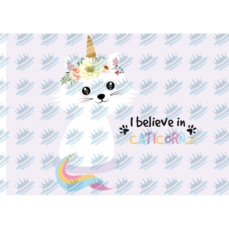 Caticorn  - Edible cake topper