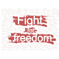 Fight for freedom - edible cake topper