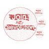 Join the revolution - edible cake topper