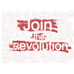 Join the revolution - edible cake topper