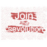 Join the revolution - ätbar tårta bild för tårta