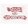 Stop the violence - edible cake topper