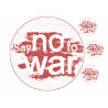 Say no to war - edible cake topper